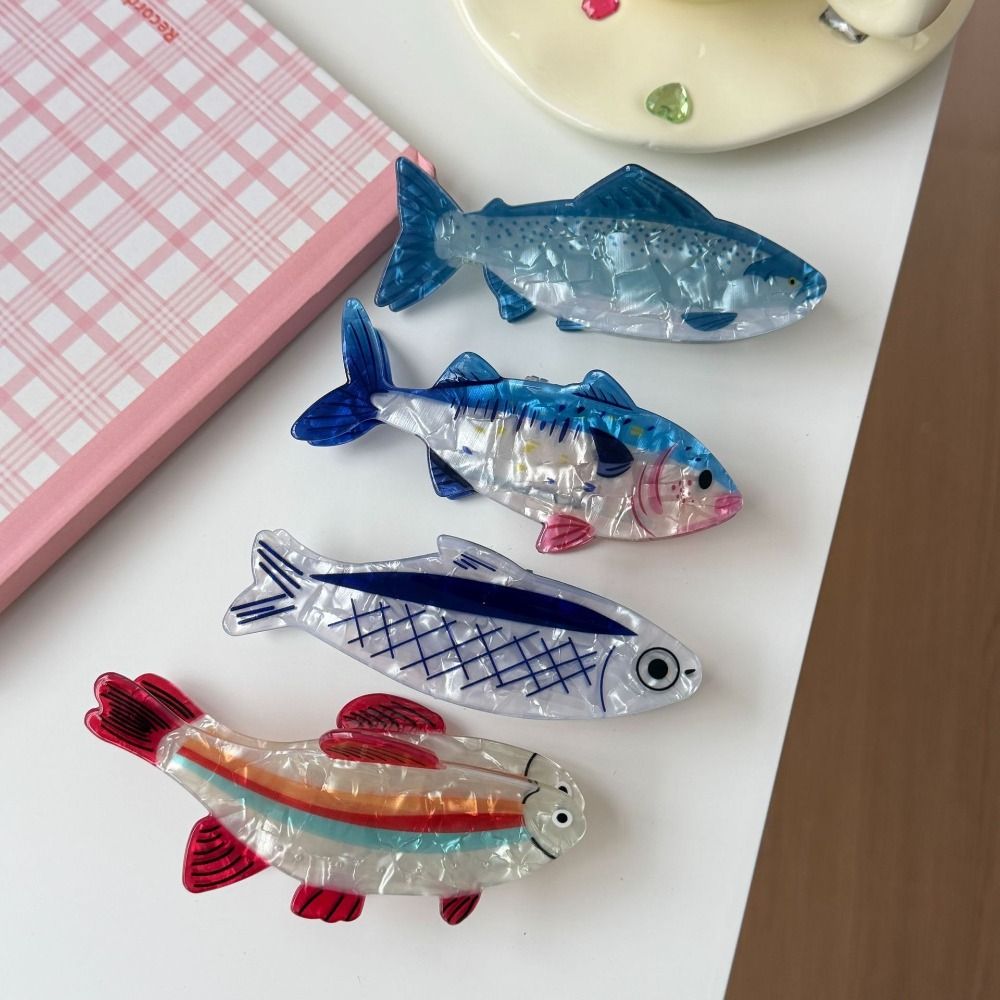 Korean Women Lifestyle - Haarspeld Oceaan Dier Haarklem Pvc Tonijn
