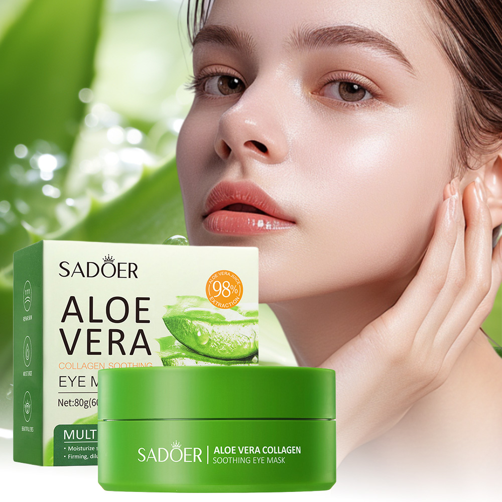 Sheet Mask Collagen - SADOER Aloë Vera Collageen Verzachtende Oogmasker