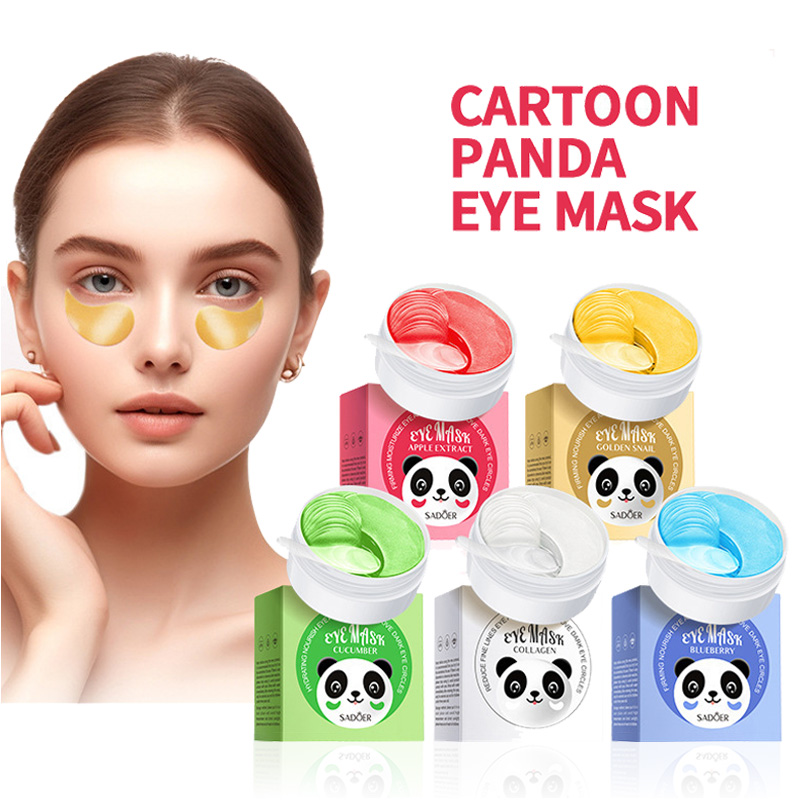 Sheet Mask Collagen - 60pcs SADOER Crystal Collageen Oogmasker Anti