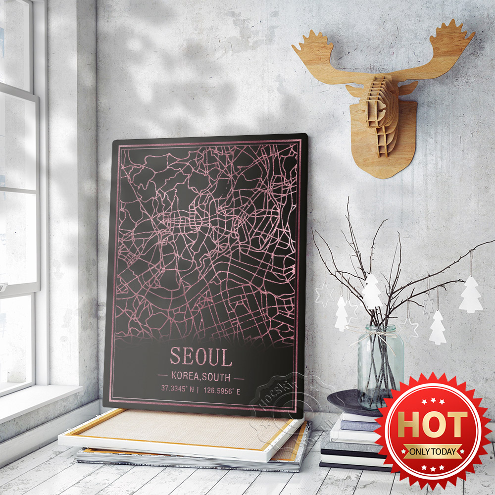 South Korea Lifestyle - Seoul Korea Zuid Kaart Poster, Wereld