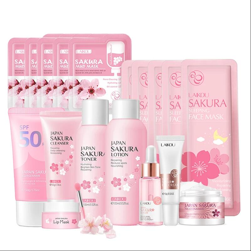 Korean Skincare Routine - Japan Sakura Facial Cleaner Koreaanse Gezicht