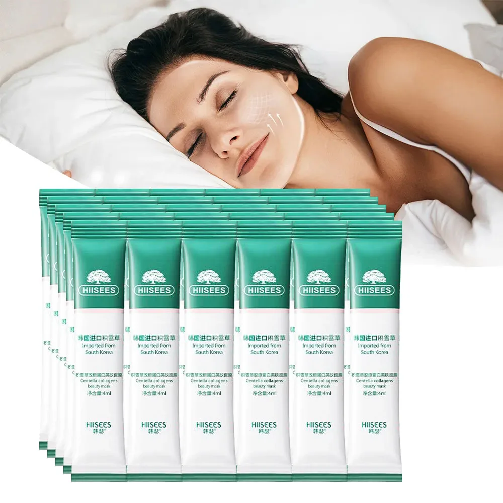 Korean Skincare Routine - 30pcs Centella Collageen Slapen Gezichtsmaskers huidverzorging