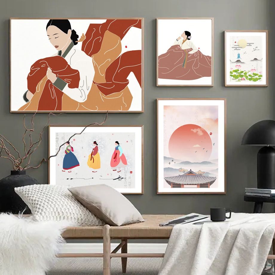 Korean Arts And Lifestyle - Koreaanse stijl Boho Hanbok meisje Aziatische