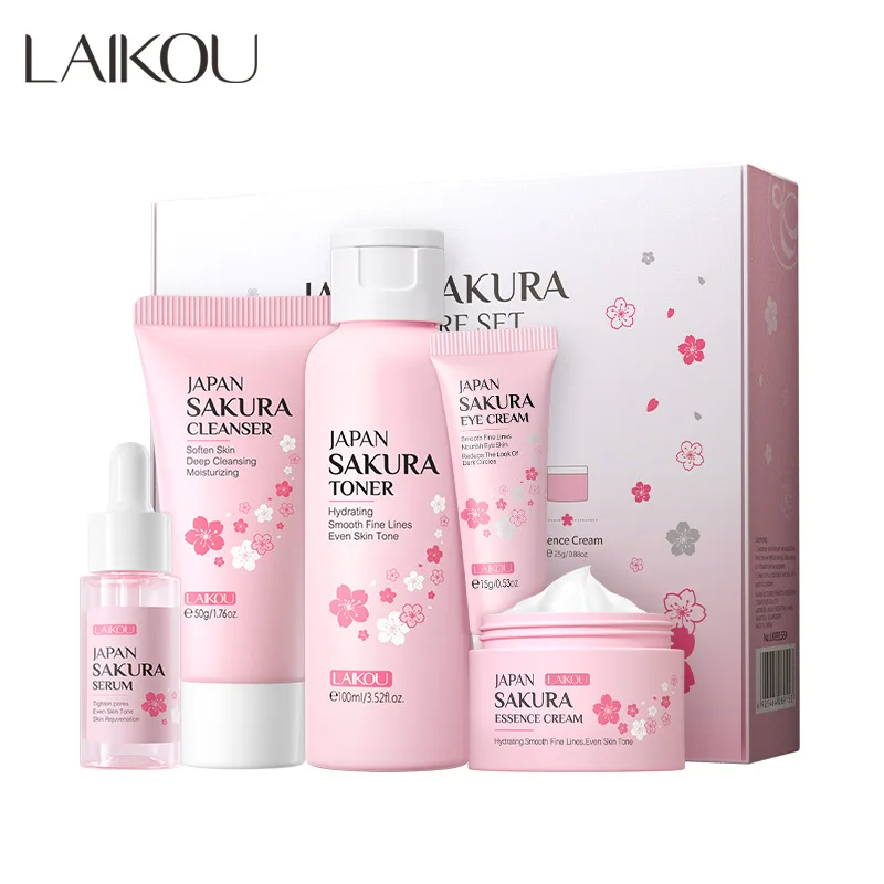 LAIKOU Sakura Kit Huidverzorgi - Korean Skincare Routine recensie en prijs