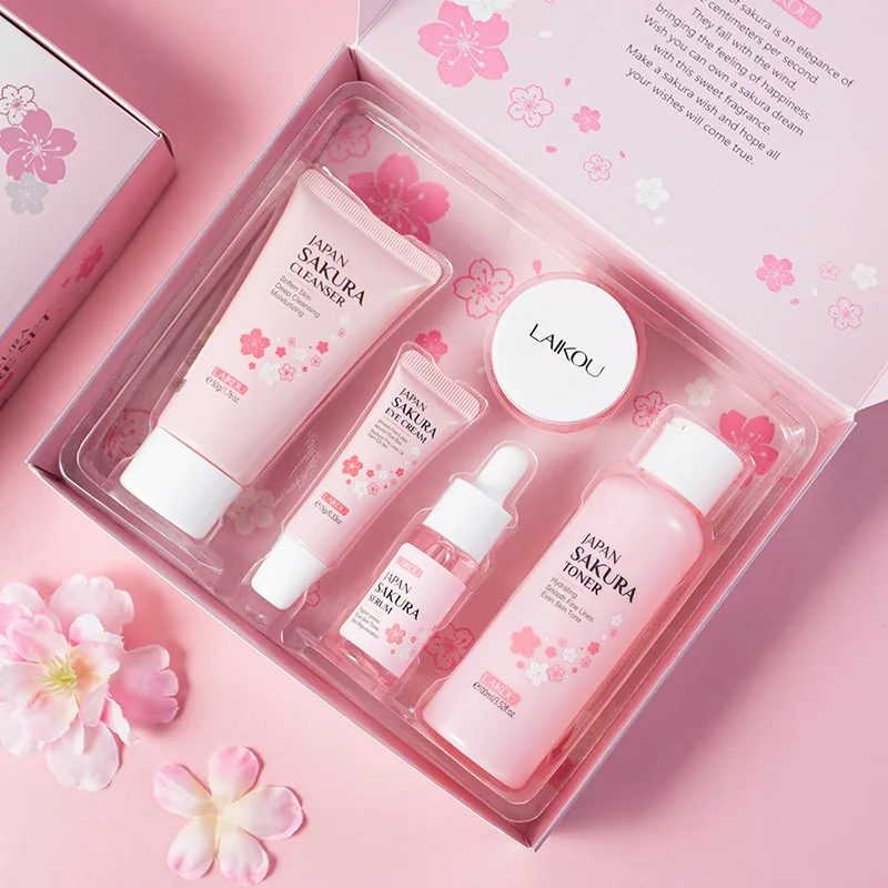 LAIKOU Sakura Kit Huidverzorgi - Korean Skincare Routine recensie en prijs