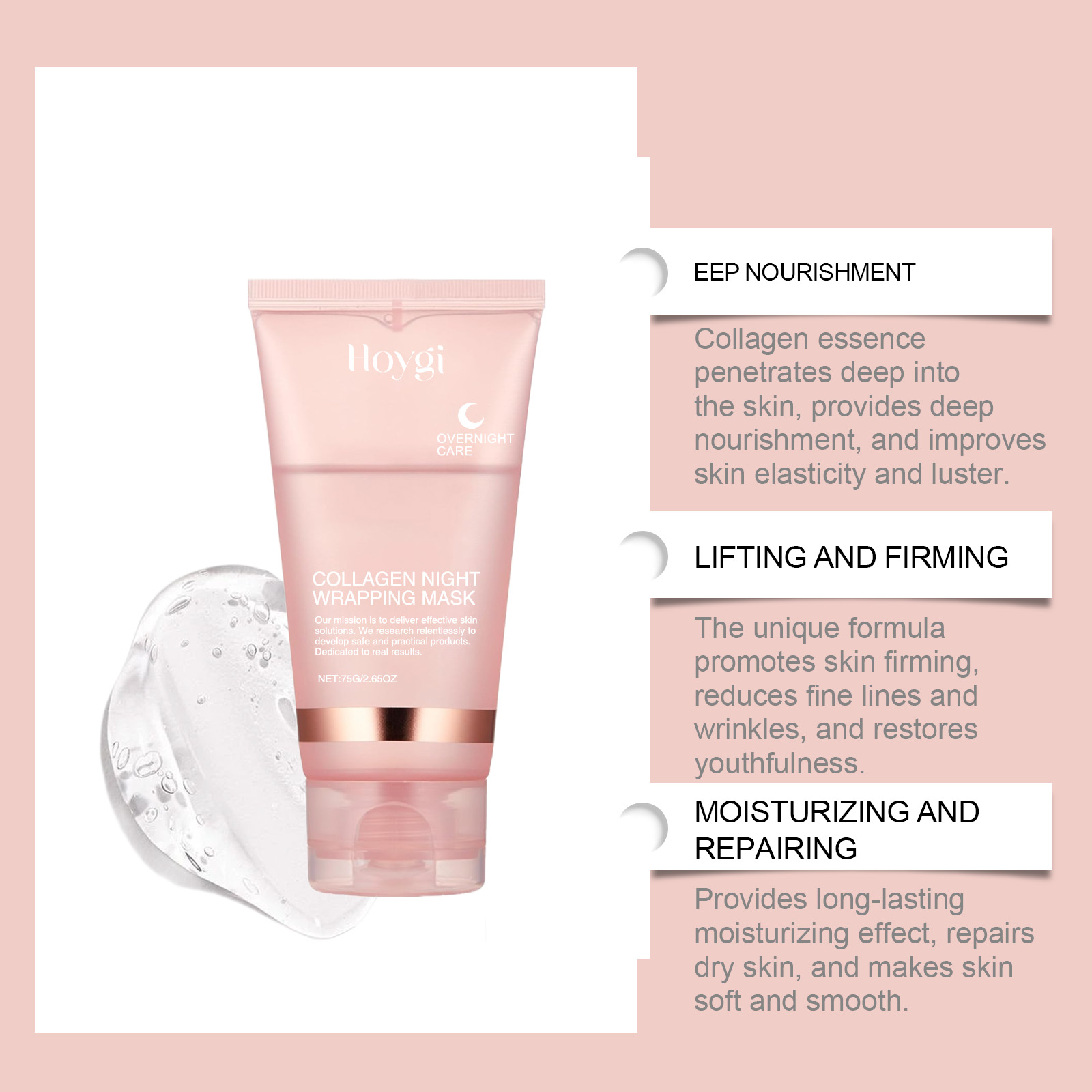 Diepgaand collageenmasker, pee - Sleeping Pack Overnight recensie en prijs