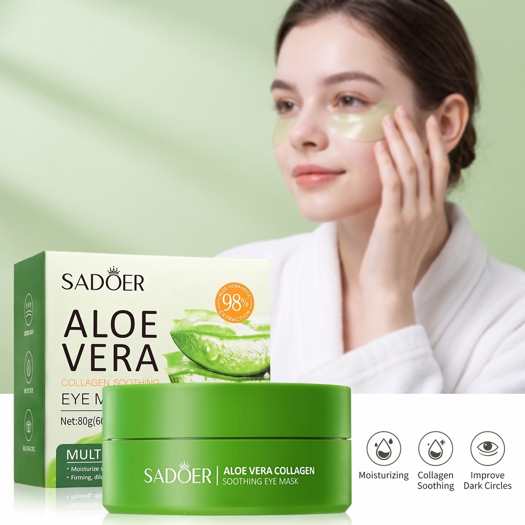 60pcs Aloë Vera Collageen Oogm - Sheet Mask Collagen recensie en prijs